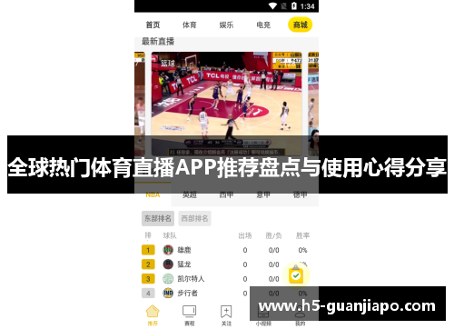 全球热门体育直播APP推荐盘点与使用心得分享
